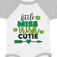 thumbnail image 4 of Inktastic Little Miss Irish Cutie with Shamrocks and Arrow Girls Baby Bodysuit, 4 of 5