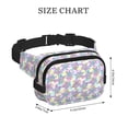 thumbnail image 4 of Fotbe Sea Turtles Cangurera Cuadrada con Estampado de Doble Capa, Bolsa de Cintura Ajustable Mini para Hombres y Mujeres, 4 of 9