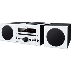 Yamaha MCR-B043 Micro Hi-Fi System - 30 W RMS - White - CD Player - 1 Disc(s) - AM, FM - 30, 30 x AM, FM - CD-RW - 2 Speaker(s) - CD-DA, MP3, WMA - Bluetooth - USB - Remote (Best Micro Hifi System)