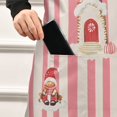 thumbnail image 5 of Yayeee Chief Kitchen Apron with Pockets for Cooking Water Resistant Unisex Adjustable Neck Strap, White Gingerbread Houses, 5 of 7