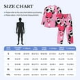 thumbnail image 6 of Bingfone Men'S Pajama Set 2 Piece Loungewear Pjs, Long Sleeve With Pajama Pants-Panda Heart Valentine Pink, 6 of 9