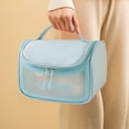 thumbnail image 6 of Shldybc Translucent Water Proof Cosmetic Bag, Cosmetic Bag Set Frosted Translucent Pvc with Zipper Handle Portable Travel Bag, Hangable and Handy Cosmetic Bag, 6 of 6