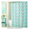 thumbnail image 4 of Cortina de Baño Home Creations Hojas Azul 178x178 cm, 4 of 4