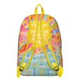 thumbnail image 2 of Bohemian Rainbow School Backpack – Artistic Tribal Pattern Canvas Bookbag for Women, Short Trips, Gym or Daily Commuting, 2 of 5