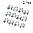 thumbnail image 2 of 12Pcs 13-15CM Stainless Steel Adjustable Worm Gear Hose Clamp Fuel Line Clamp for Plumbing Automotive and Mechanical Applications (Silver), 2 of 4