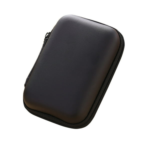 Fiudx Mini Bolsa de Almacenamiento con Cremallera, Material Eva Pu Duradero, Diseño Compacto para Cable de Auriculares, Disco U, Cable de Datos, Organizador Versátil, Accesorios de Viaje, Tamaño 12 X
