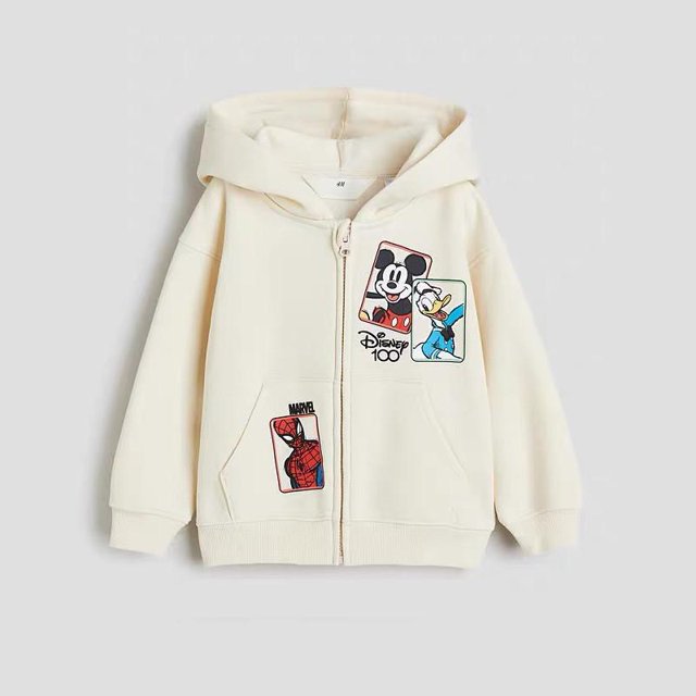 Sudadera de felpa de manga larga para niños y niñas, abrigo deportivo con estampado de pato Donald y Minnie, ropa informal para otoño, novedad