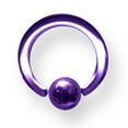 thumbnail image 2 of Designer Titanium Solid Captive 14G (1.6Mm) 5/16 (8Mm) Dia W 4Mm Ball Dr Made In China -Jewelry By Sweet Pea Creations, 2 of 2