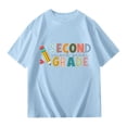 thumbnail image 5 of Miaoju Teen Girl Shirts Round Neck Solid Color Short Sleeve Tee for Toddler Loose Holidays Tops T-Shirts Toddler To Big Kid, 5 of 6