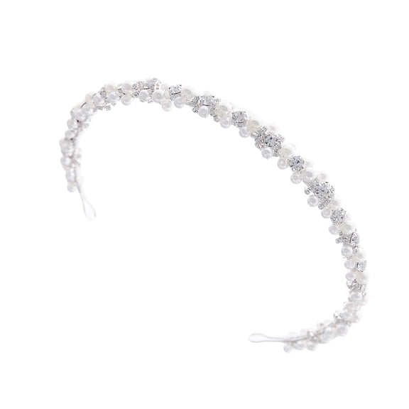 Sparkling Crystal Pearls Embellished Headband For Women Sturdy Craftsmanship Versatile Fashion Jewelry