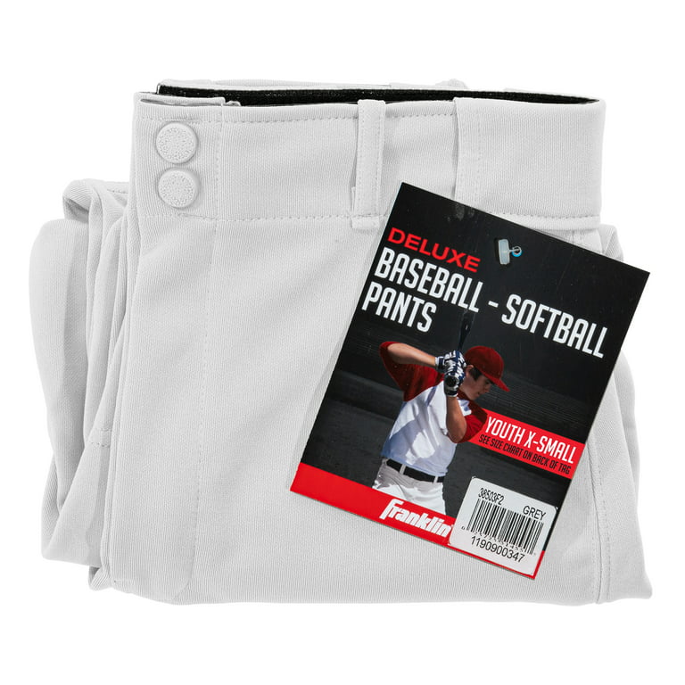 Franklin Youth Deluxe Baseball Pants Size X-Small White Black New With Box