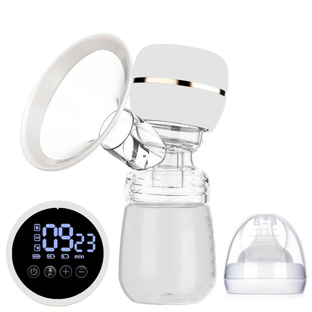 Wireless Rechargeable Handfree Breast Pump, Smart Automatic Electric Milk Extractor with 9 Suction Gears, Portable & Quiet for On-the-Go Mothers, White, 1 Count