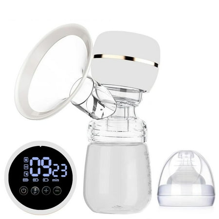 SharkTRUE White Electric Rechargeable Breast Pump, Hands-Free Wireless Wearable, 9 Gear Smart LCD Display, BPA Free