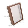 thumbnail image 2 of OULII Wooden Photo Frame Stand Insect Specimen Showcase Flower Display Case Rustic Craft Frame For Home Decor, 2 of 7