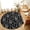 Black, variant on Grey Botanical Round Area Rug 6 FT, Non Slip Bedroom Area Rug, Spring Summer Chic Wildflowers Washable Soft Circular Carpet Non-Shedding Floor Mat for Kitchen Dining Room Home Office Kids Room
