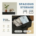 thumbnail image 5 of Desser For Bedroom With 7 Fabric Drawers Organizer Storage Closet Chest Clothes For Living Room Display Cabinet Of Furniture,GRAY, 5 of 7