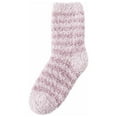 thumbnail image 2 of Pink Socks Women's Winter Super Soft Warm Cozy Fuzzy Fleece-Lined Floor Middle Tude Socks, 2 of 2