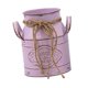 thumbnail image 3 of Jarrón de jarra de leche Jarrón decorativo de flores Maceta de metal de hierro Centro de mesa con Rosa, 3 of 9