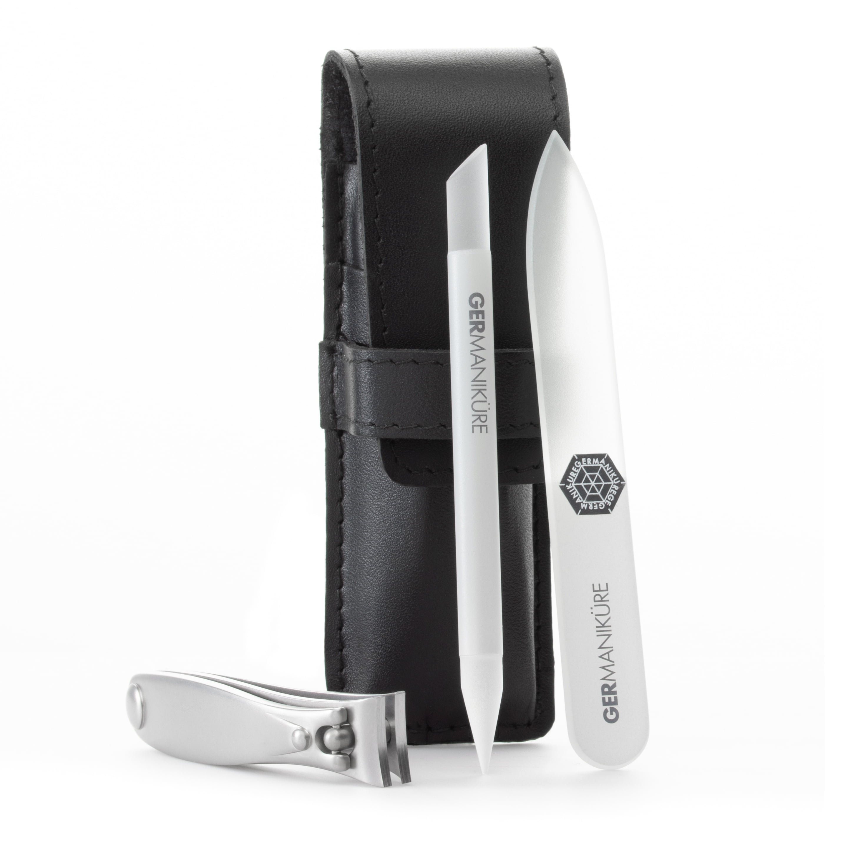 GERMANIKURE Large toenail clipper with leather case – Zamberg Com