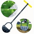thumbnail image 3 of 1pc Garden Edger Half Moon Saw-Tooth Manual Edger Ergonomic Manual Lawn Step Edger With Long Handle Landscaping Edging Tool For Sidewalk Driveway Flower Beds 8.6x46 Inches, 3 of 15