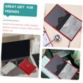 thumbnail image 3 of HUGFEGWE 4 Pcs Card Set Immunization Record Holder Cases Cards Slots Covers Driver s Licenses Case Leather Cards Covers Document Holder Sleeves Bag Protector Foldable Pu Leather 4x CJB91-56262, 3 of 9
