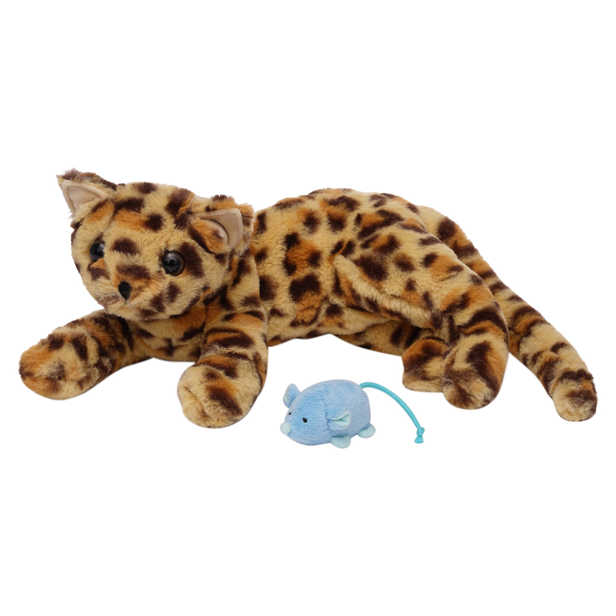 Simulation Leopard Plush Toy Jaguar Soft Stuffed Animals Doll Leopard Kids Gift 