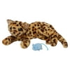 Manhattan Toy Loki Leopard Stuffed Animal Cat with Magnetic Front Paws and Magnetic Mouse Toy