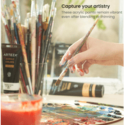 Arteza Acrylic Artist Paint, Multicolor, Set of 14, 120 mL