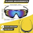 thumbnail image 2 of 2-Pack Ultra-Light Sports Sunglasses for Men – Non-Slip Rainbow Running Glasses for Cycling, Fishing & Outdoor Use, 2 of 7