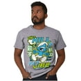 thumbnail image 5 of Smurfs Kanji Don't Kill My Vibe Men's Graphic T Shirt Tees Brisco Brands X, 5 of 5