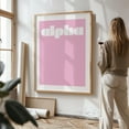 thumbnail image 3 of Alpha – Lead the Way (Light Pink) - Typography Minimalist Modern Art Geometric Pastel Pop Art Abstract Unframed Wall Art Print 24 x 36 inches, 3 of 16