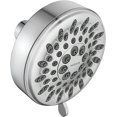 thumbnail image 1 of Moen 20090 Five-function 3.75" Diameter Spray Head Wallmount Showerhead, Chrome, 1 of 5