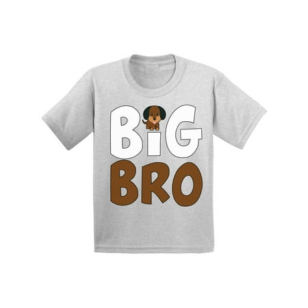 Awkward Styles Big Brother T Shirt Puppy Clothing Dog Shirts Big Brother Baby Announcement Youth Shirt for Boys Pregnancy Announcement T Shirt for Kids Big Bro Youth T-Shirt Dog Clothes Collection