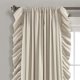 thumbnail image 2 of Lush Decor Reyna - Juego de Paneles de Cortina de Ventana con Volantes, par, 54 Pulgadas de Ancho x 95 Pulgadas de Largo, Juego de Cortinas fluidas, Cortinas románticas con Volantes para recámara,, 2 of 13
