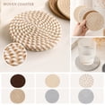 thumbnail image 6 of 4PCS Cotton Woven Drink Coasters, Cotton Coasters For Drinks, Heat Resistant Mats for Kitchen, Dining and Office Use, 6 of 6