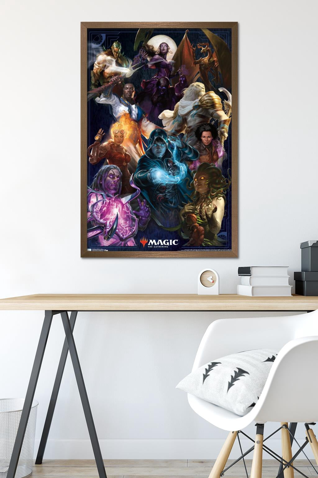 Magic: The Gathering - Group Wall Poster, 22.375" x 34", Framed