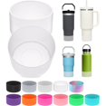 thumbnail image 1 of wonima44 2PCS for Stanley Boot, Silicone Bottom for Quencher Adventure 40oz 30oz IceFlow 20oz 30oz Bottle&for Hydroflask Tumbler 12-24oz for Stanley Cup Accessories Avoid Scratches&Noise, 1 of 1