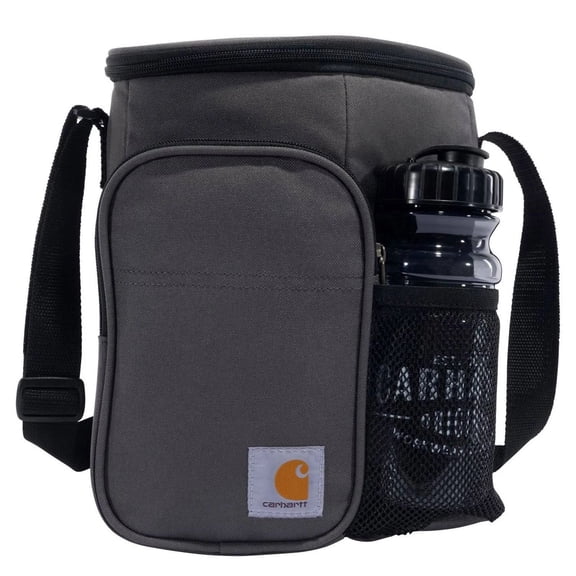 CARHARTT Insulated 10 Can Vertical Cooler Water Bottle, Gray, One Size