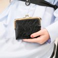 thumbnail image 5 of Womens Wallet Small Rfid Ladies Compact Bifold Leather Vintage Coin Purse With Zipper and Kiss Lock, 5 of 6