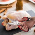 thumbnail image 4 of Shears Kitchen Meat Scissors with Non-Slip Handles Meat Shears & Cover Anti-Rust Food Cooking Shears for Chicken Fish, 4 of 7