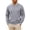 (New27)Gray, variant on Thousandth Men's Zipper Pocket Sweatshirt Trendy Athletic Crewneck Top Functional Long Sleeve Pullover with Utility Sleeve