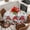 Gray, variant on Red Gnomes Christmas Round Tablecloth, Fitted Table Cover with Elastic for 55"-60" Round Tables, Xmas Ball Gifts Snowflake Table Cloth Outdoor Indoor Dinning Party Waterproof Tablecloths