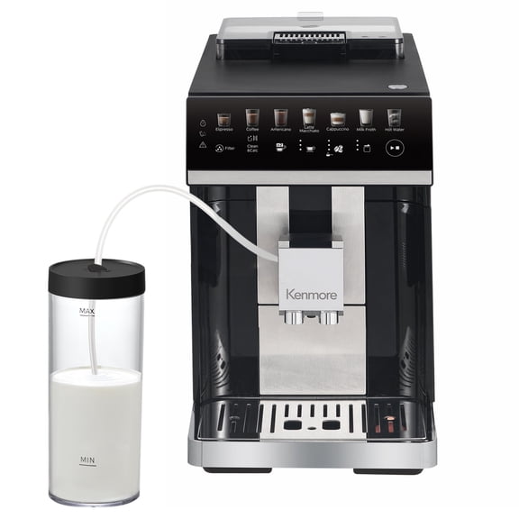 Kenmore Super Automatic Espresso Coffee Machine with Touchscreen Black