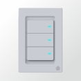 thumbnail image 1 of Interruptor Inteligente WS01-3 de 3 Botones Wi-Fi Compatible con Amazon, Alexa y Google, 1 of 2