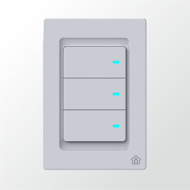 Interruptor Inteligente WS01-3 de 3 Botones Wi-Fi Compatible con Amazon, Alexa y Google