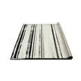 thumbnail image 6 of HR Black & Silver Rugs Stripped Pattern Area Rug 8x10 Contemporary Carpet Gray Ultra-Soft Luxury Living Room Area Rugs, 6 of 7