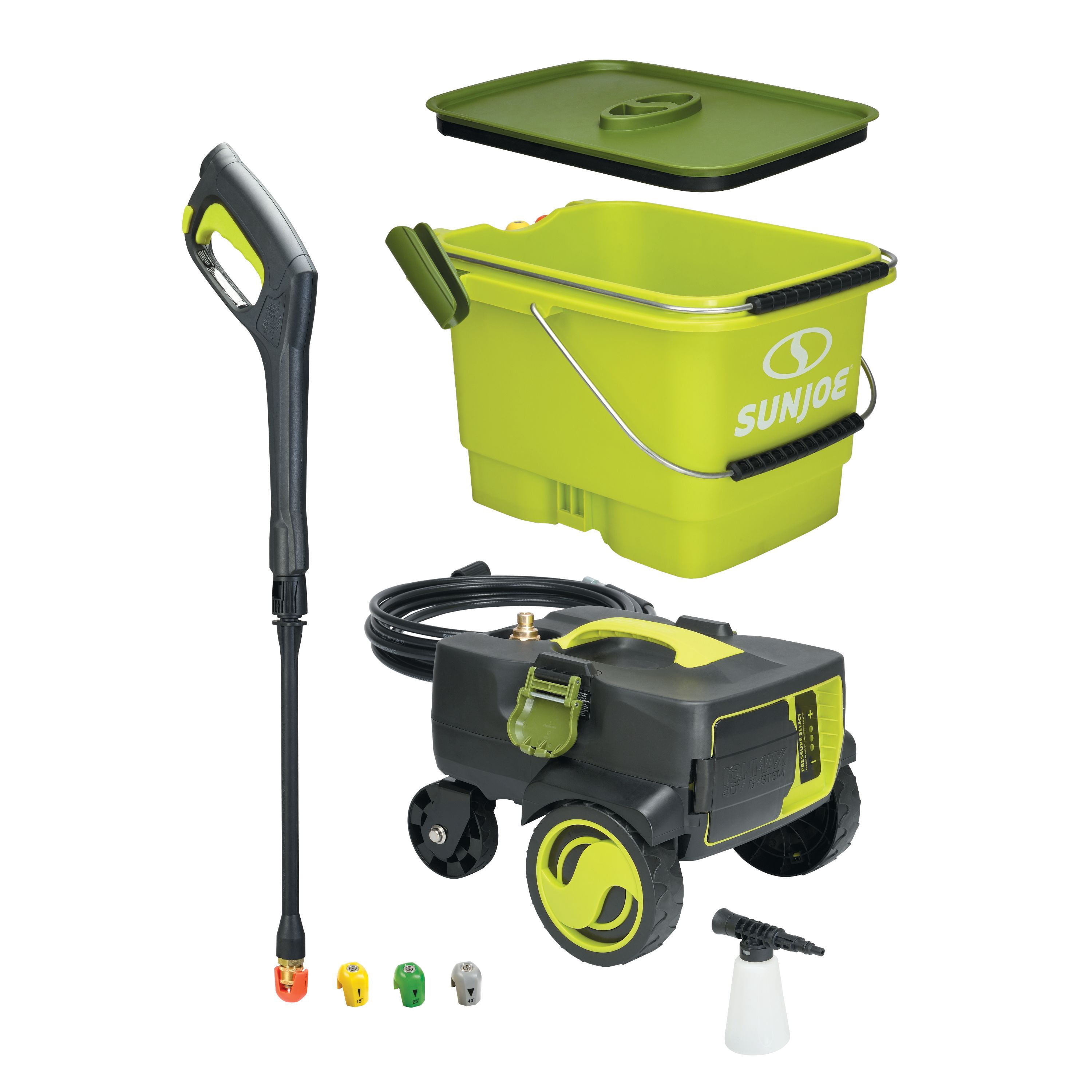 Sun Joe SPX6001C 40V Cordless Pressure Washer, 4.0-Ah Battery, 5.3-Gal Bucket