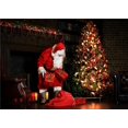 thumbnail image 1 of EREHome Polyester Fabric 5x7ft Christmas Tree Photobooth Backdrops Indoor Santa Claus Backgrounds for Children Photography Props, 1 of 2