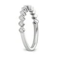thumbnail image 4 of Araiya Fine Jewelry 10K White Gold Diamond Band Ring (1/8 cttw, I-J Color, I2-I3 Clarity) Size 7, 4 of 6