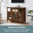 thumbnail image 6 of Convenience Concepts Big Sur Deluxe 55 inch TV Stand with Storage Cabinets and Shelf, Dark Walnut, 6 of 10